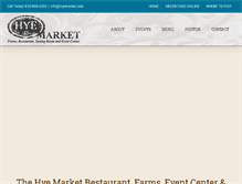 Tablet Screenshot of hyemarket.com